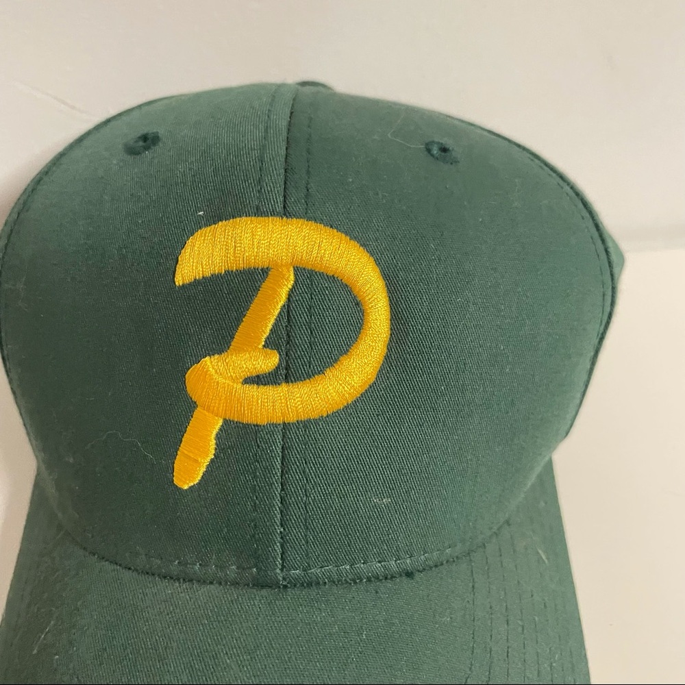 Vintage gold and green P baseball hat unisex 90s - Picture 2 of 10